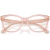 imageCoach Womens Hc6256u Universal Fit Square Prescription Eyewear FramesMilky PinkDemo Lens