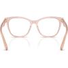 imageCoach Womens Hc6256u Universal Fit Square Prescription Eyewear FramesMilky PinkDemo Lens