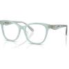 imageCoach Womens Hc6256u Universal Fit Square Prescription Eyewear FramesMilky SeaglassDemo Lens