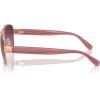 imageCoach Womens Hc7161 Aviator SunglassesShiny Rose GoldBurgundy Gradient Polarized