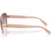 imageCoach Womens Hc7161 Aviator SunglassesShiny Rose GoldPurple Blue Pink Gradient