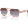 imageCoach Womens Hc7161 Aviator SunglassesShiny Rose GoldPurple Blue Pink Gradient