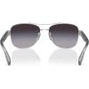 imageCoach Womens Hc7161 Aviator SunglassesShiny SilverGrey Gradient