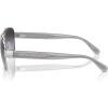 imageCoach Womens Hc7161 Aviator SunglassesShiny SilverGrey Gradient