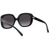 imageCoach Womens Hc8292 Square SunglassesBlackDark Grey Gradient