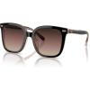 imageCoach Womens Hc8381u Universal Fit Square SunglassesBlackTransparent BlushBrown Purple Grey Gradient
