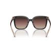 imageCoach Womens Hc8381u Universal Fit Square SunglassesBlackTransparent BlushBrown Purple Grey Gradient