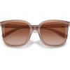 imageCoach Womens Hc8381u Universal Fit Square SunglassesTransparent BrownGreyBrown Gradient