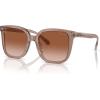 imageCoach Womens Hc8381u Universal Fit Square SunglassesTransparent BrownGreyBrown Gradient