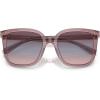 imageCoach Womens Hc8381u Universal Fit Square SunglassesTransparent RoseBlushPurple Blue Peach Gradient