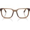 imageCoach Mens Hc6264u Universal Fit Square Prescription Eyewear FramesMatte Transparent AmberDemo Lens