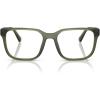 imageCoach Mens Hc6264u Universal Fit Square Prescription Eyewear FramesMatte Transparent Army GreenDemo Lens