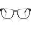 imageCoach Mens Hc6264u Universal Fit Square Prescription Eyewear FramesMatte Transparent Dark StoneDemo Lens