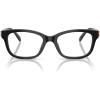 imageCoach Womens HC6257F Low Bridge Fit Square Prescription Eyewear Frames BlackDemo Lens 55 mm