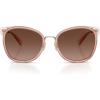 imageCoach Womens HC7170 Square Sunglasses Light GoldPinkBrown Gradient Polarized 56 mm