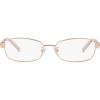 imageCoach Womens Hc5138 Rectangular Prescription Eyewear FramesBrushed Rose GoldDemo Lens