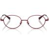 imageCoach Womens Hc5189td Oval Prescription Eyewear FramesSatin BurgundyDemo Lens