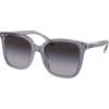 imageCoach Womens Hc8381u Universal Fit Square SunglassesDark GreyLight GreyLight Grey Gradient