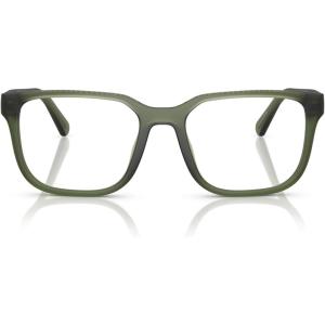 imageCoach Mens Hc6264u Universal Fit Square Prescription Eyewear FramesMatte Transparent Army GreenDemo Lens