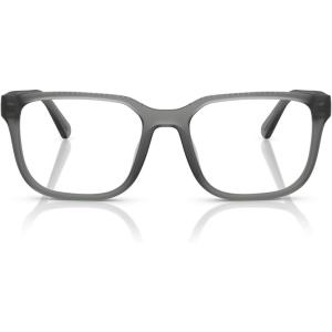 imageCoach Mens Hc6264u Universal Fit Square Prescription Eyewear FramesMatte Transparent Dark StoneDemo Lens