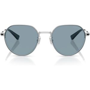 imageCoach Mens Hc7179 Round SunglassesShiny SilverGrey Solid