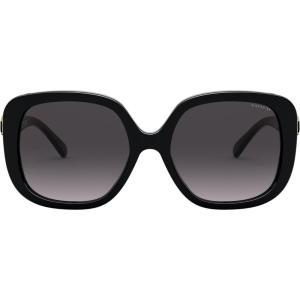 imageCoach Womens Hc8292 Square SunglassesBlackDark Grey Gradient