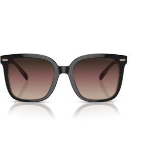 imageCoach Womens Hc8381u Universal Fit Square SunglassesBlackTransparent BlushBrown Purple Grey Gradient