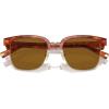 imageCOACH Mens HC8326 Square Sunglasses Caramel TortoiseLight GoldBrown Solid Polarized 52 mm