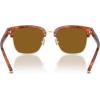 imageCOACH Mens HC8326 Square Sunglasses Caramel TortoiseLight GoldBrown Solid Polarized 52 mm