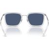 imageCOACH Mens Hc7171 Square SunglassesSilverTransparent ClearBlue Solid