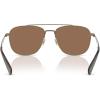 imageCOACH Mens Hc7172 Metal C Hardware Aviator SunglassesAntique GoldBrown Solid