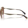 imageCOACH Mens Hc7172 Metal C Hardware Aviator SunglassesAntique GoldBrown Solid