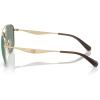 imageCOACH Mens Hc7172 Metal C Hardware Aviator SunglassesSatin Light GoldGreen Solid