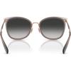 imageCOACH Womens HC7170 Metal C Hardware Square Sunglasses Rose GoldDark GreyGrey Gradient 56 mm