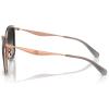 imageCOACH Womens HC7170 Metal C Hardware Square Sunglasses Rose GoldDark GreyGrey Gradient 56 mm