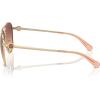 imageCOACH Womens Hc7128 Aviator SunglassesShiny Light GoldMaroon Canary Gradient
