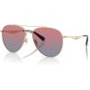 imageCOACH Womens Hc7169 Aviator SunglassesShiny Light GoldBlue Saddle Gradient
