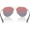 imageCOACH Womens Hc7169 Aviator SunglassesShiny Light GoldBlue Saddle Gradient