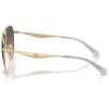 imageCOACH Womens Hc7169 Aviator SunglassesShiny Light GoldSmokey Peach Gradient