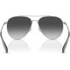 imageCOACH Womens Hc7169 Aviator SunglassesShiny SilverGrey Gradient