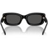 imageCOACH Womens Hc8390u Sculpted C Hardware Universal Fit Rectangular SunglassesBlackGrey Solid