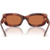 imageCOACH Womens Hc8390u Sculpted C Hardware Universal Fit Rectangular SunglassesCaramel TortoiseBrown Solid