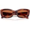 imageCOACH Womens Hc8390u Sculpted C Hardware Universal Fit Rectangular SunglassesCaramel TortoiseBrown Solid