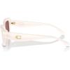 imageCOACH Womens Hc8390u Sculpted C Hardware Universal Fit Rectangular SunglassesMilky CloudWine Solid