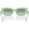 imageCOACH Womens Hc8390u Sculpted C Hardware Universal Fit Rectangular SunglassesMilky MintGreen Blue Gradient
