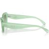 imageCOACH Womens Hc8390u Sculpted C Hardware Universal Fit Rectangular SunglassesMilky MintGreen Blue Gradient