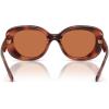 imageCOACH Womens Hc8391u Sculpted C Hardware Universal Fit Oval SunglassesCaramel TortoiseBrown Solid