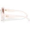 imageCOACH Womens Hc8391u Sculpted C Hardware Universal Fit Oval SunglassesMilky CloudBrown Gradient
