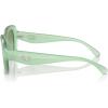 imageCOACH Womens Hc8391u Sculpted C Hardware Universal Fit Oval SunglassesMilky MintGreen Blue Gradient
