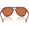 imageCOACH Womens Hc8406u Sculpted C Hardware Universal Fit Aviator SunglassesCaramel TortoiseBrown Solid